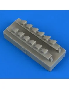 Bf 109G exhaust f. Eduard, 1/48 - Quickboost QB48 734