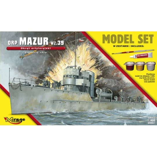 ORP"Mazur"-wz.39(the GunneryShip)ModelSe, 1/400 - Mirage Hobby 840062