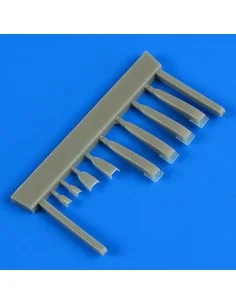 Kfir C2/C7 air scoops for AMK, 1/48 - Quickboost QB48 768