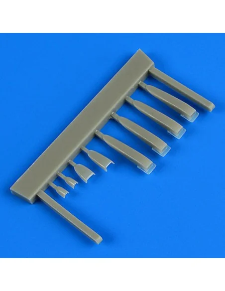 Kfir C2/C7 air scoops for AMK, 1/48 - Quickboost QB48 768