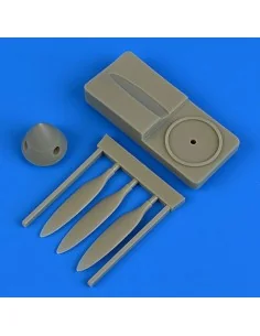 P-40B/C Warhawk propeller w/tool f.Bronc, 1/48 - Quickboost QB48 783
