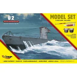 U2(German Submarine WWII typeIIA(ModelSe - Mirage Hobby 840065