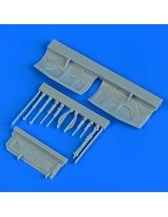 F-16A/B Fighting Falcon undercarriage covers f.Hasegawa, 1/48 - Qui...