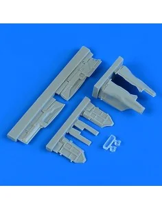 MiG-29 Fulcrum undercarriage covers f.Academy, 1/48 - Quickboost QB...