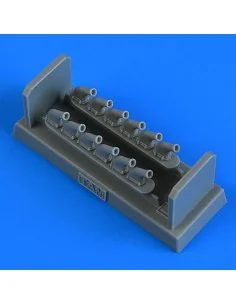 P-51D Mustang exhaust for Tamiya, 1/48 - Quickboost QB48 929