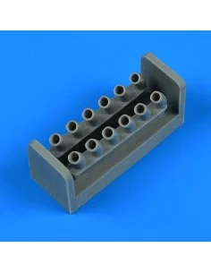 P-40C Warhawk exhaust for Academy, 1/48 - Quickboost QB48 964