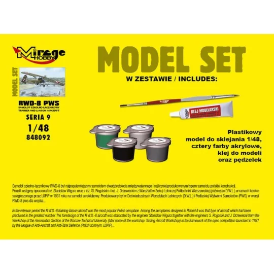 R.W.D.-8 PWS(Trainer a.Liaison plan vers (Model Set), 1/48 - Mirage... R.W.D.-8 PWS(Trainer a.Liaison plan vers (Model Set), 1/48 - Mirage...