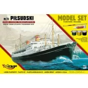 m/s PILSUDSKI(Trans-Atlantic Passenger S Ship)(Model Set), 1/500 - ...