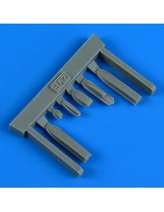 Su-25 Frogfoot air intakes for ZVEZDA, 1/48 - Quickboost QB49 043