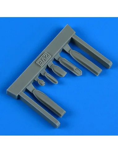 Su-25 Frogfoot air intakes for ZVEZDA, 1/48 - Quickboost QB49 043