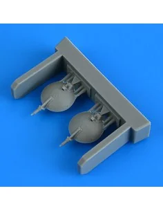 Su-25 Frogfoot open parachute covers ZVEZDA, 1/48 - Quickboost QB49...