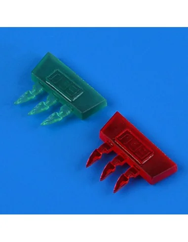 Bf 109K position lights (coloured), 1/48 - Quickboost QB49 086