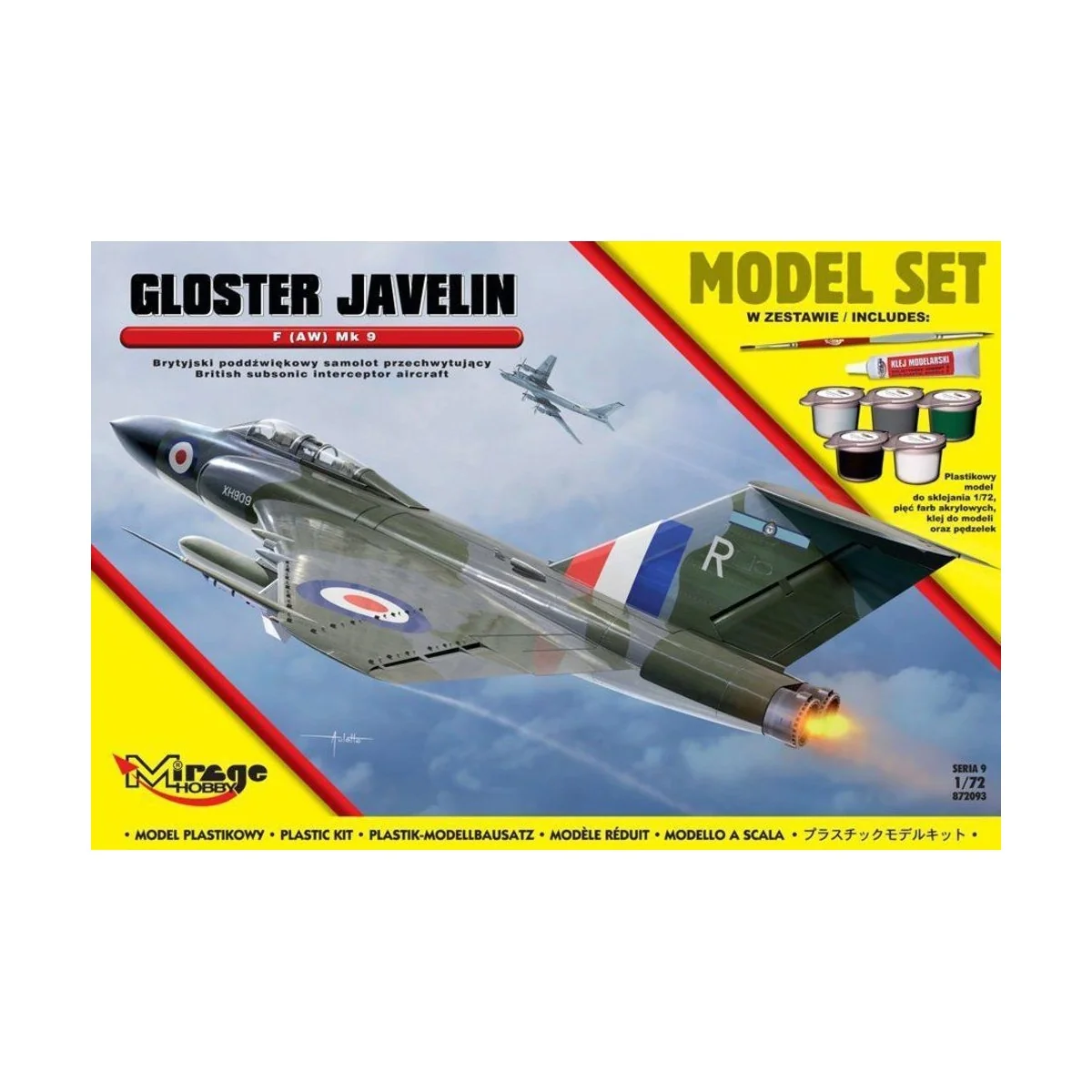 Gloster Javelin F (AW) Mk 9 (British Subsonic Interceptor Aircraft)...