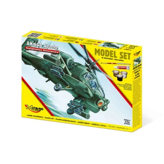 AH-64 A APACHE [MODEL SET], 1/72 - Mirage Hobby 872094