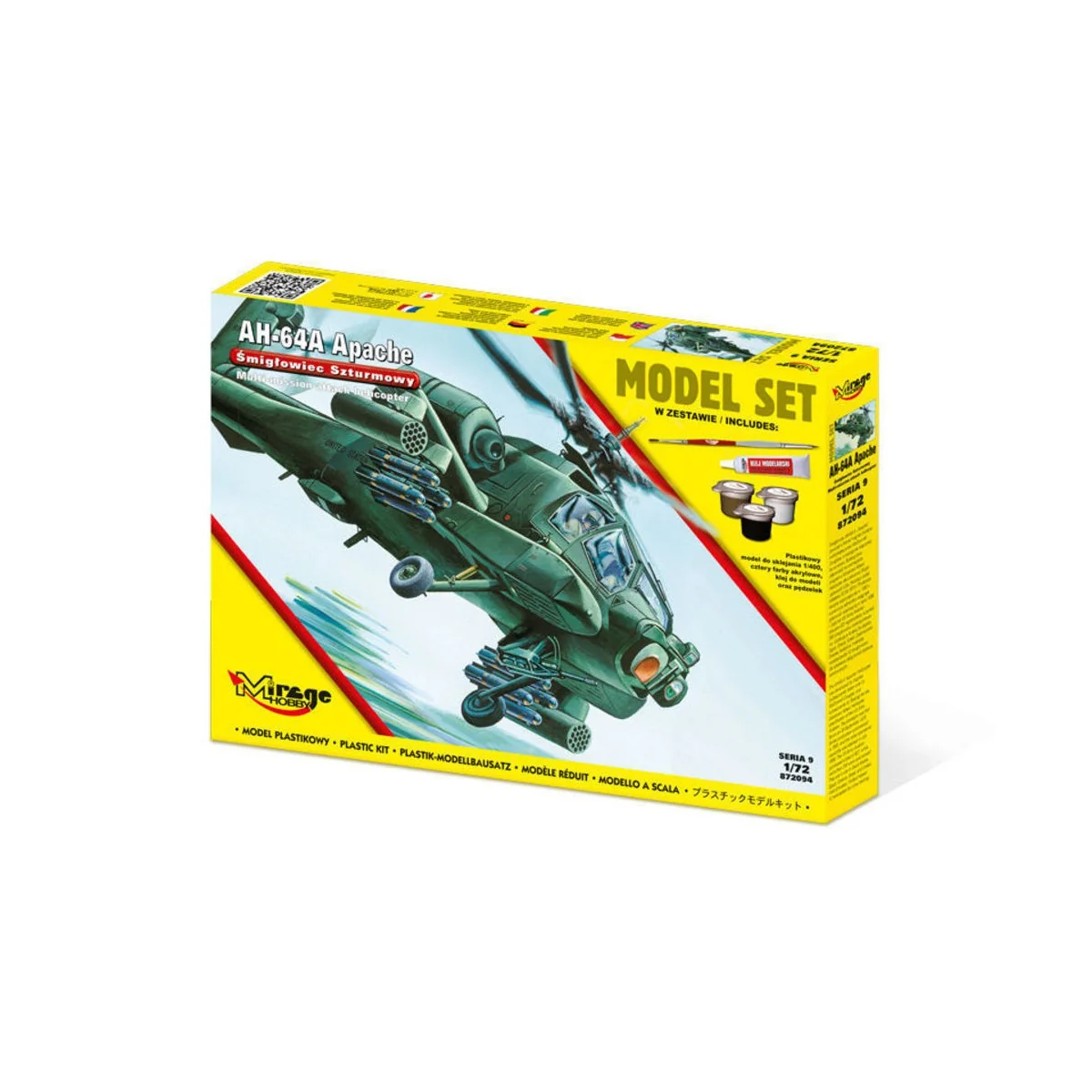 AH-64 A APACHE [MODEL SET] - Mirage Hobby 872094