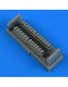 P-39D/P-400 Airacobra exhaust (12 pipes) für HASEGAWA, 1/48 - Quick...
