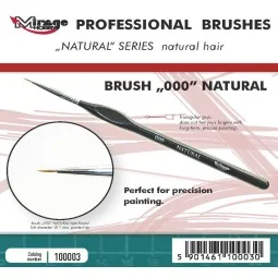 MIRAGE BRUSH NATURAL SIZE 000 - Mirage Hobby 100003