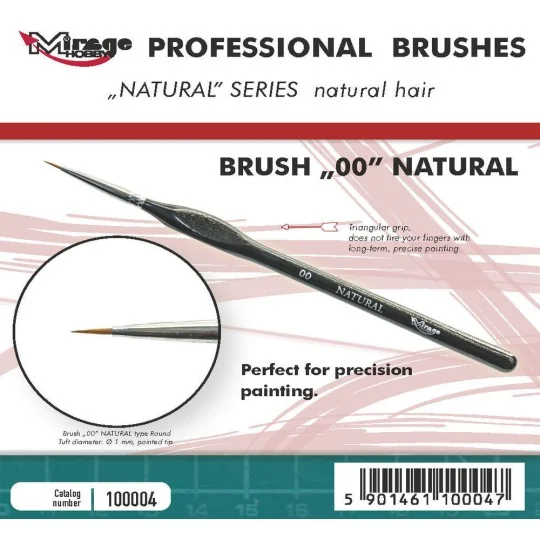 MIRAGE BRUSH NATURAL SIZE 00 - Mirage Hobby 100004