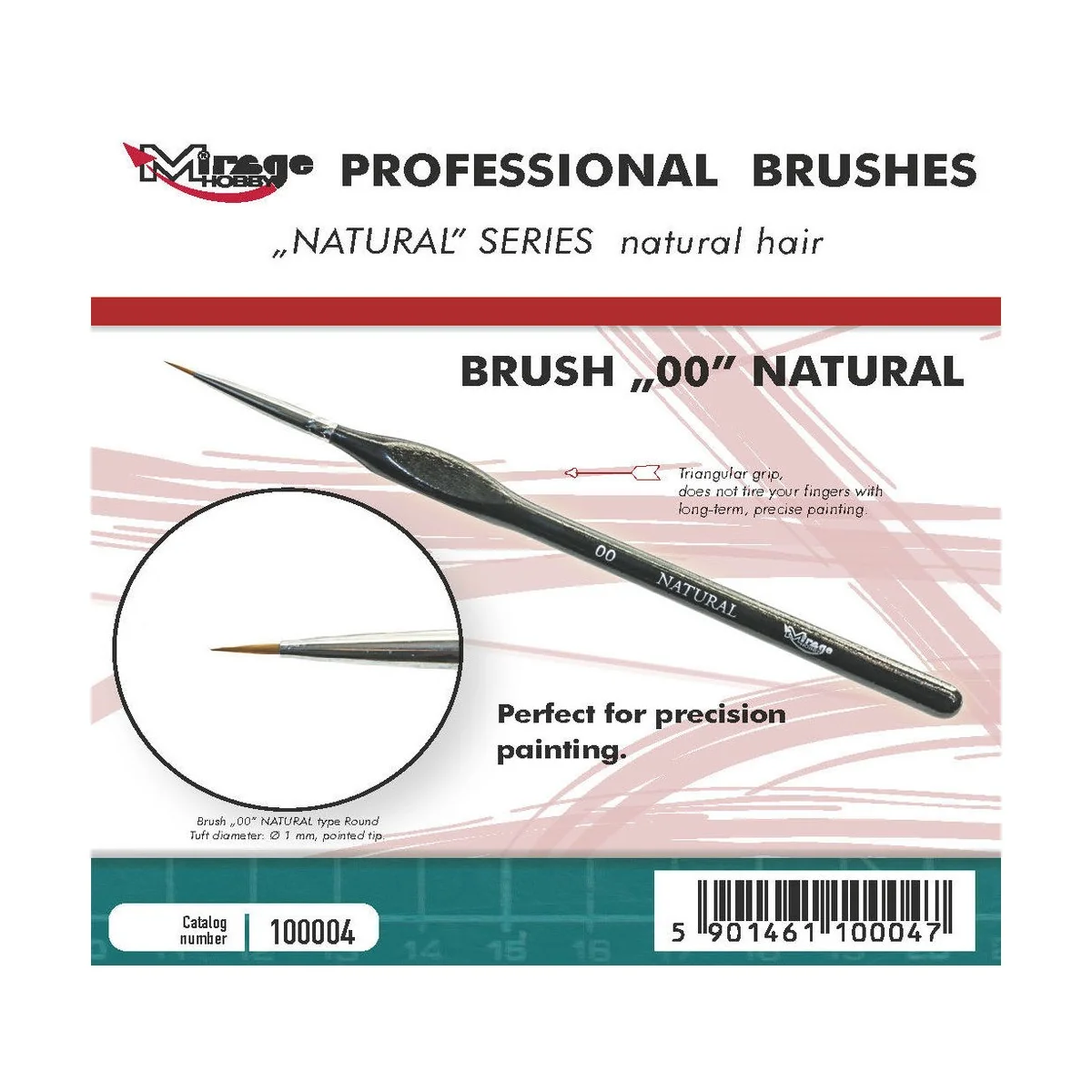 MIRAGE BRUSH NATURAL SIZE 00 - Mirage Hobby 100004