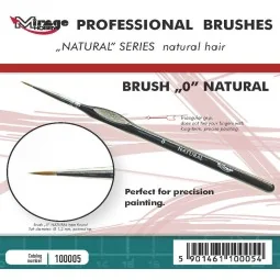 MIRAGE BRUSH NATURAL SIZE 0 - Mirage Hobby 100005