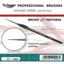 MIRAGE BRUSH NATURAL SIZE 1 - Mirage Hobby 100006