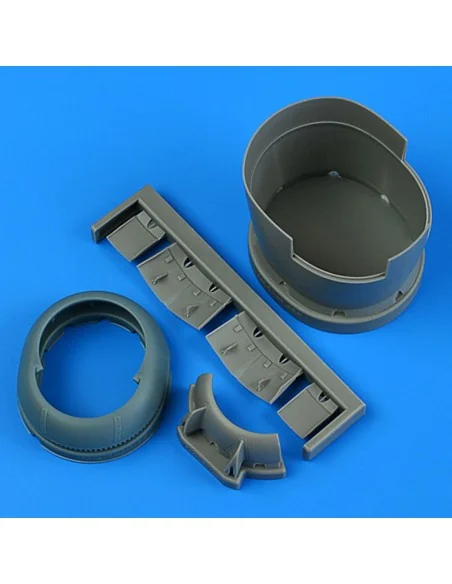 F6F-5 Hellcat cowling and cooling flaps (opened) for Hasegawa, 1/48...