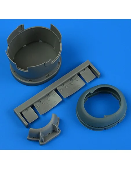 F6F-3 Hellcat early cowling and cooling flaps (closed) for Eduard, ...