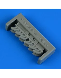 P-39Q/N Airacobra exhaust - 6 pipes for Arma Hobby, 1/48 - Quickboo...