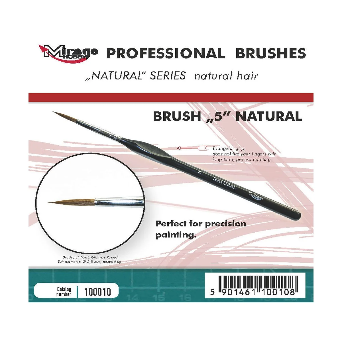 MIRAGE BRUSH NATURAL SIZE 5 - Mirage Hobby 100010