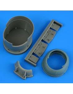 F6F-5 Hellcat cowling and cooling flaps (opened) for Eduard, 1/48 -...