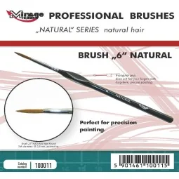 MIRAGE BRUSH NATURAL SIZE 6 - Mirage Hobby 100011