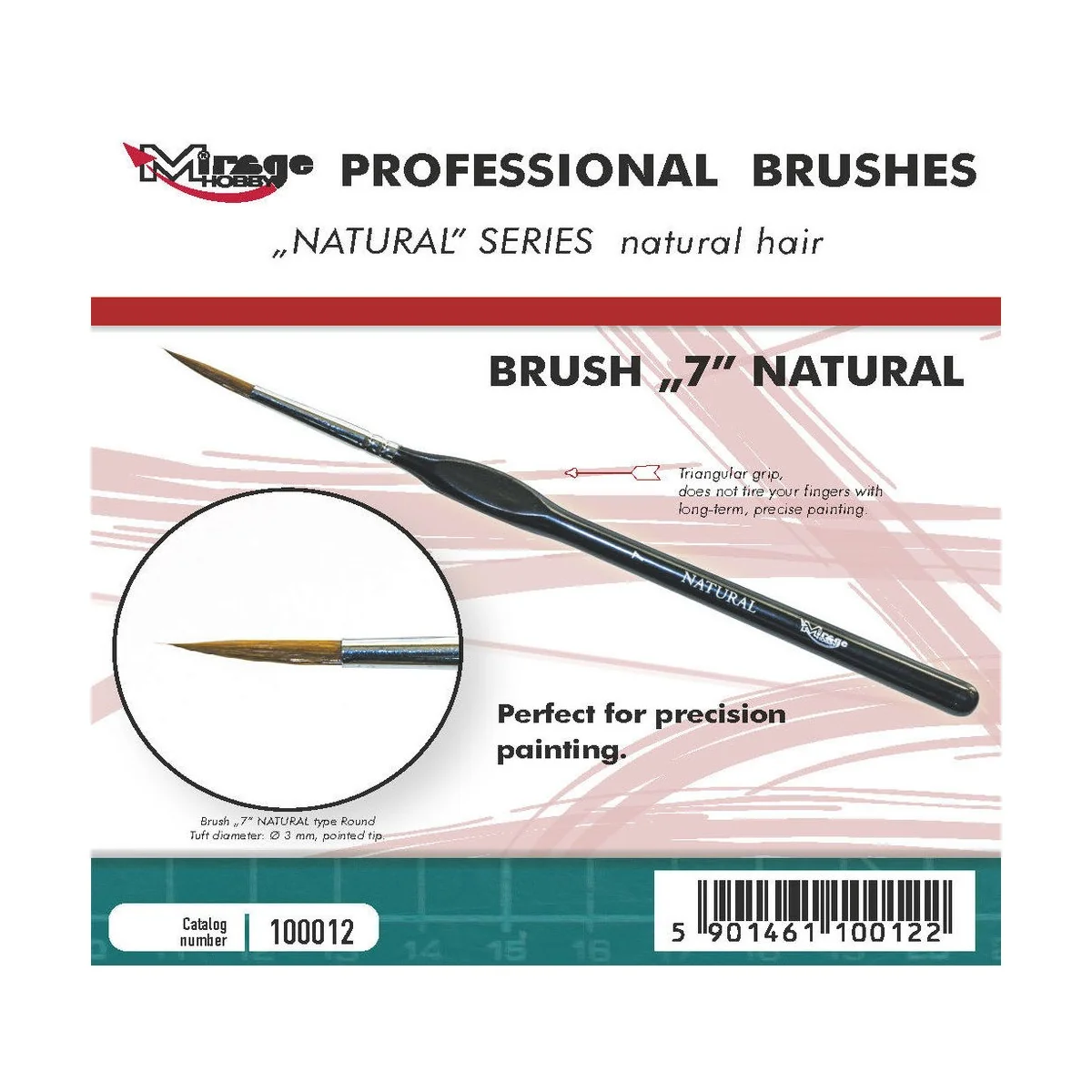 MIRAGE BRUSH NATURAL SIZE 7 - Mirage Hobby 100012