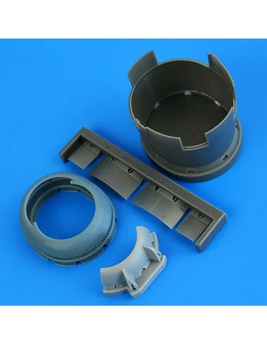 F6F-3 Hellcat cowling early - closed flaps for Hasegawa, 1/48 - Qui...