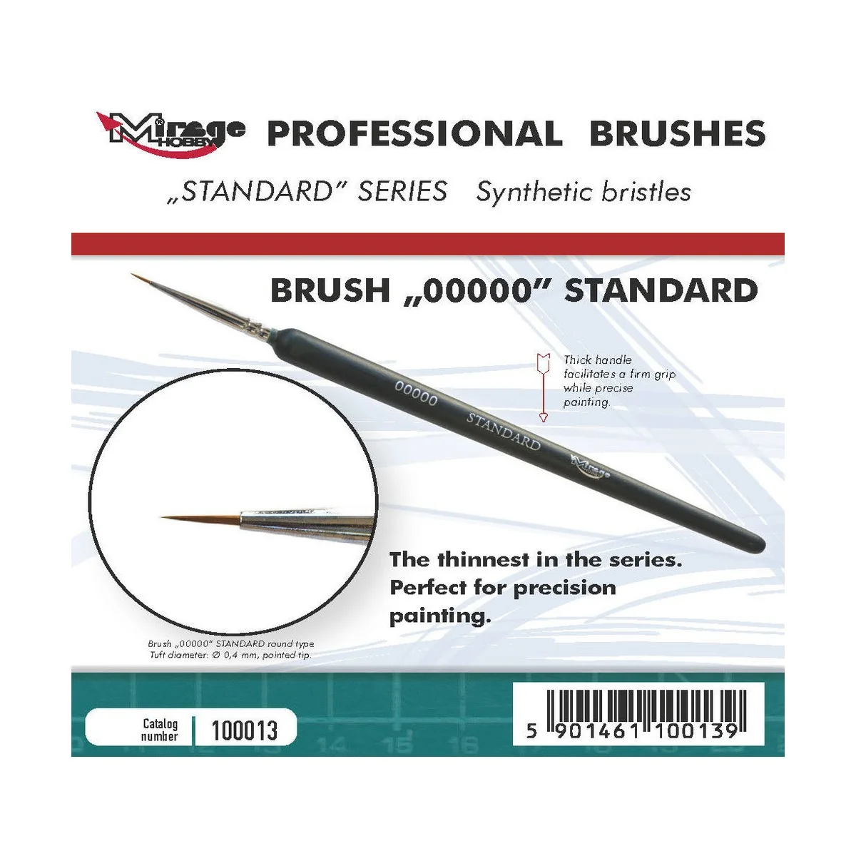 MIRAGE BRUSH STANDARD SIZE 00000 - Mirage Hobby 100013