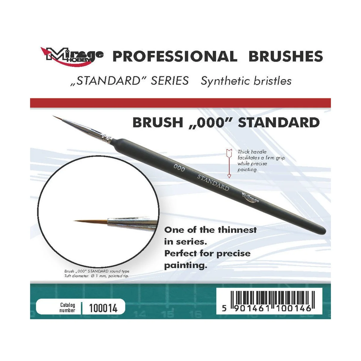 MIRAGE BRUSH STANDARD SIZE 000 - Mirage Hobby 100014