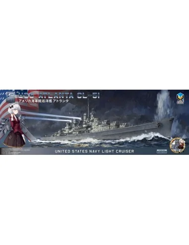 USS ATLANTA CL-51 (ATORI BRAND), 1/350 - Zimi Model AT35011