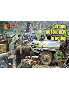 WWII German auto-crew in action, 1/72 - Mars Figures MS72013