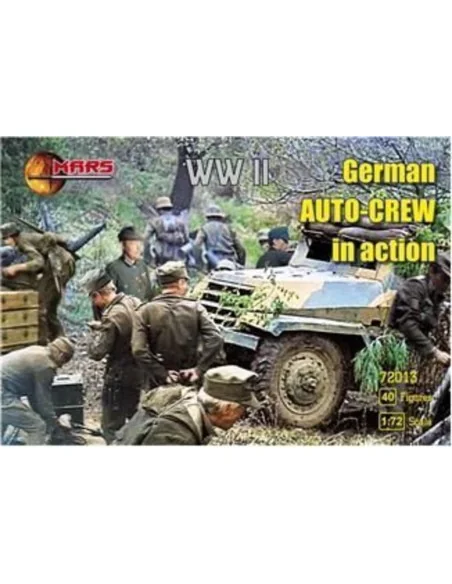 WWII German auto-crew in action, 1/72 - Mars Figures MS72013