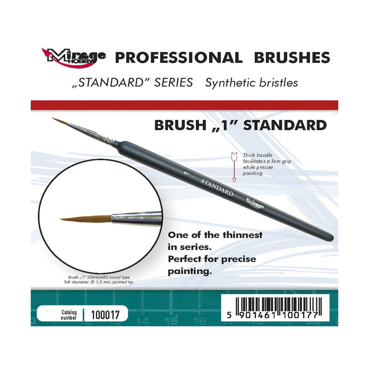 MIRAGE BRUSH STANDARD SIZE 1 - Mirage Hobby 100017
