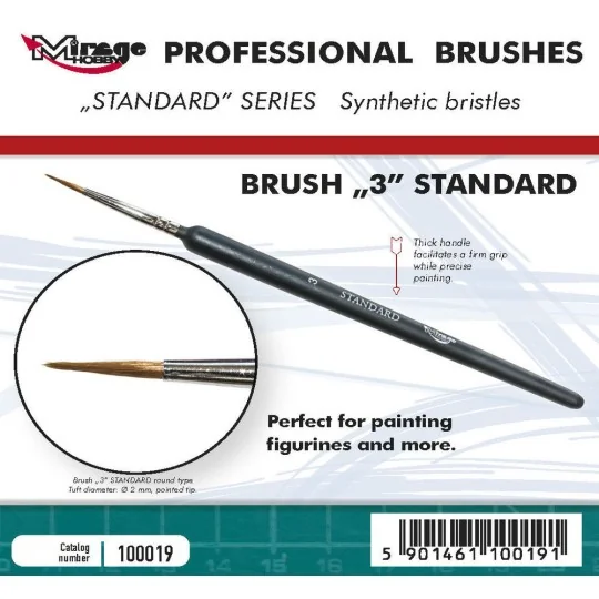 MIRAGE BRUSH STANDARD SIZE 3 - Mirage Hobby 100019