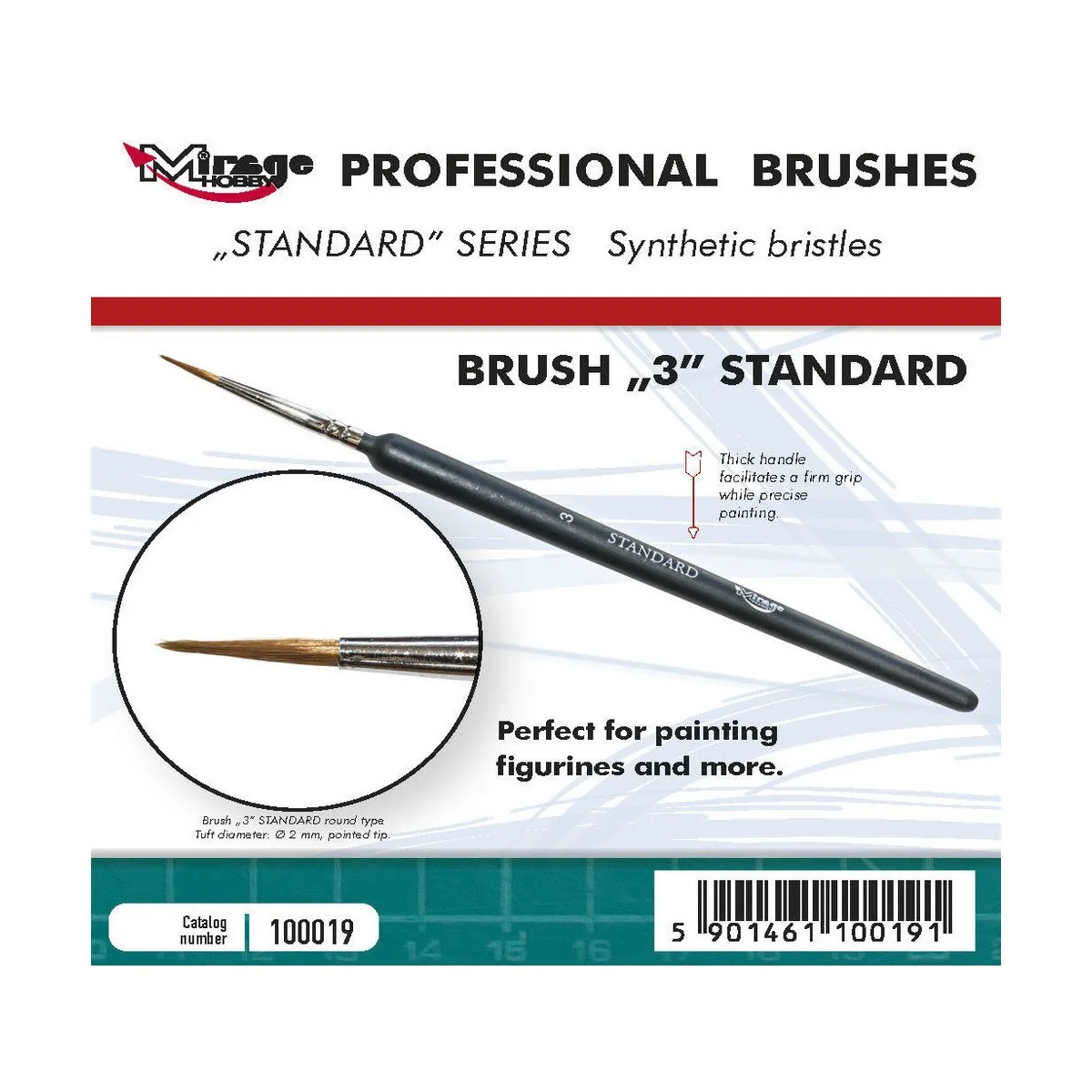 MIRAGE BRUSH STANDARD SIZE 3 - Mirage Hobby 100019