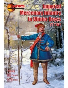 Imperial Mercenary infantry in winter, 1/72 - Mars Figures MS72049
