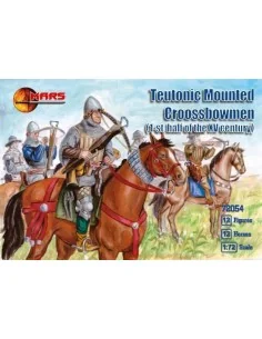 Teutonic mounted crossbowmen, 1st h/XV, 1/72 - Mars Figures MS72054