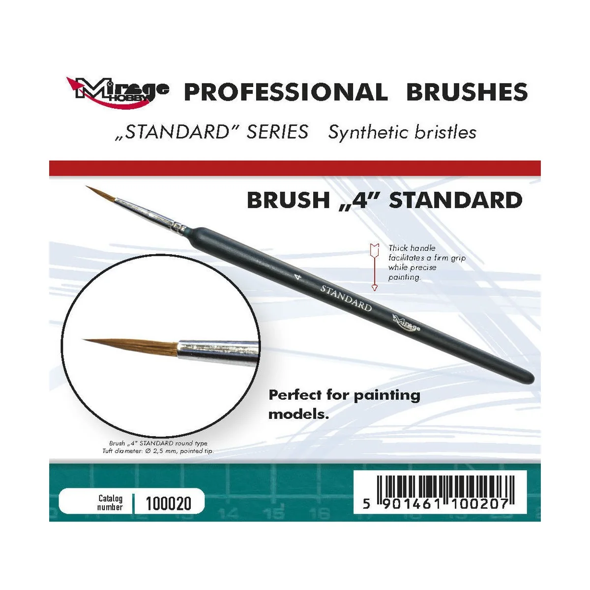 MIRAGE BRUSH STANDARD SIZE 4 - Mirage Hobby 100020