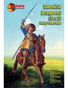 Swedish dragoons, set 2, Thirty Years War, 1/72 - Mars Figures MS72095