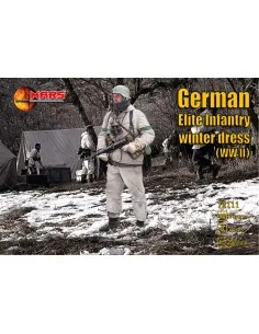WWII German elite infantry, winter dress, 1/72 - Mars Figures MS72111