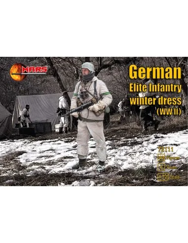 WWII German elite infantry, winter dress, 1/72 - Mars Figures MS72111
