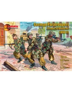 WWII German paratroopers (Tropical uniform), 1/72 - Mars Figures MS...