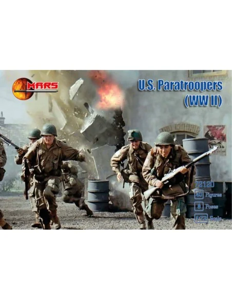 WWII U.S. Paratroopers, 1/72 - Mars Figures MS72120