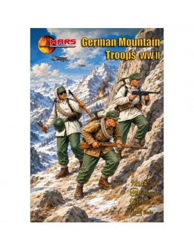 [NO_DESC] WWII German Mountain Troops, 1/72 - Mars Figures MS72144